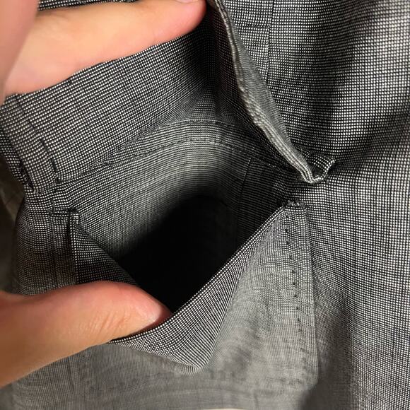 Talbots Gray Black Wool Blend One Button Blazer Jacket Size 10P - Picture 8 of 9